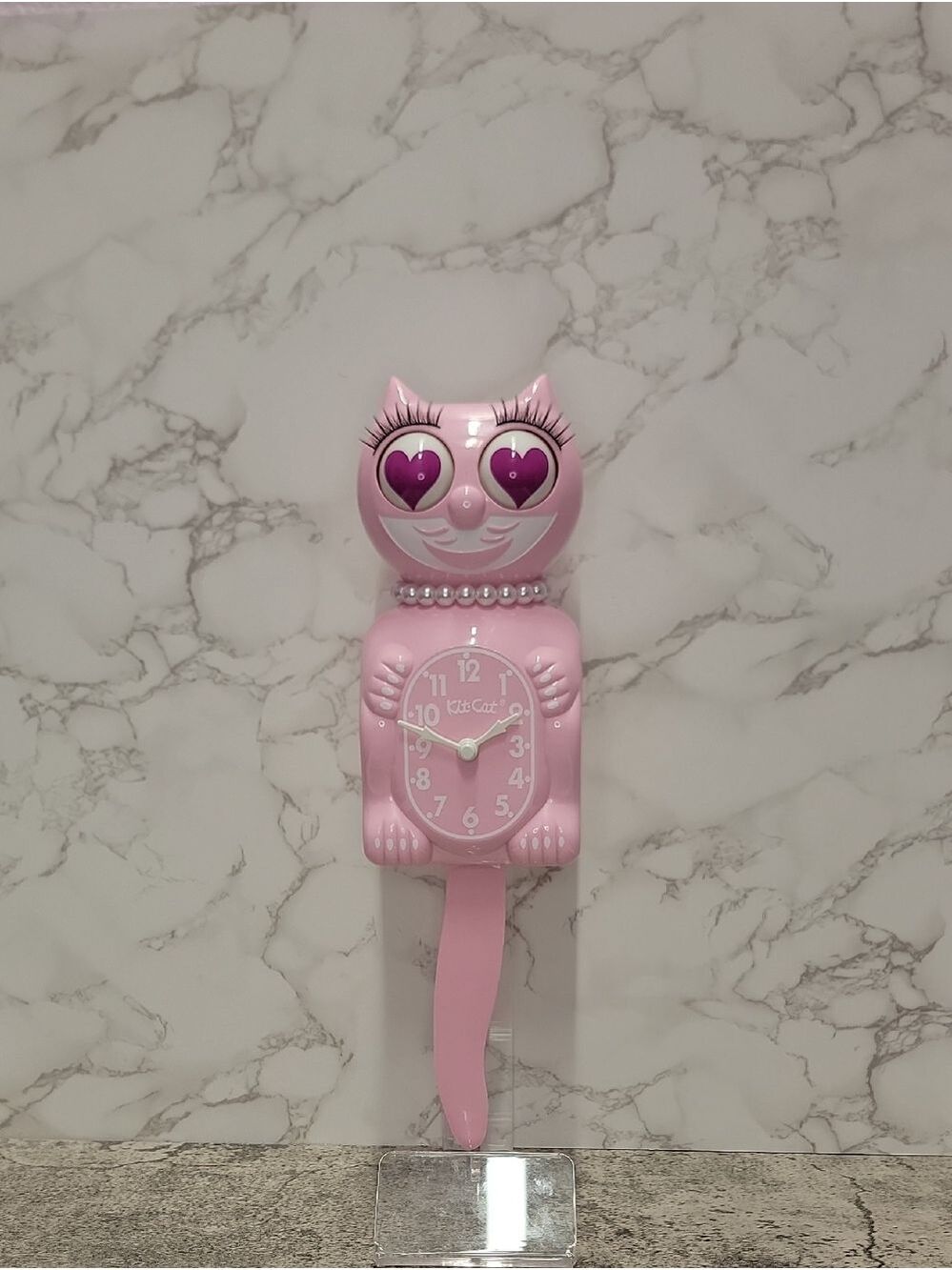 Rare Bubblegum Lady Kit-Cat Klock clock with Magenta Heart eyes Limited Edition - Picture 7 of 9